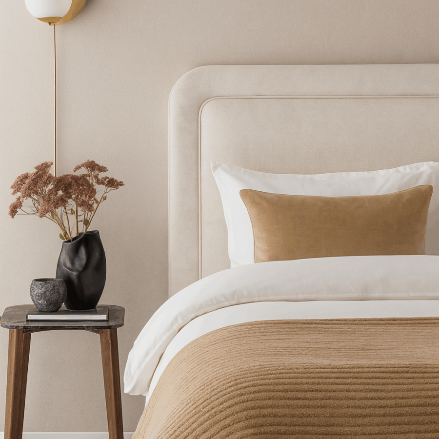 Dagg sänggavel - Cream